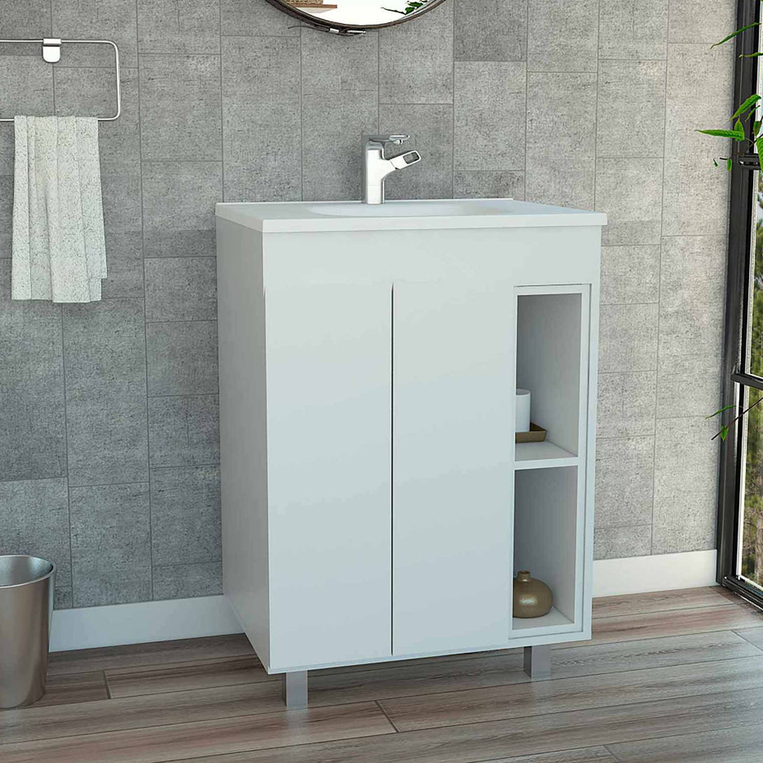 FM White Palmer Vanity Cabinet