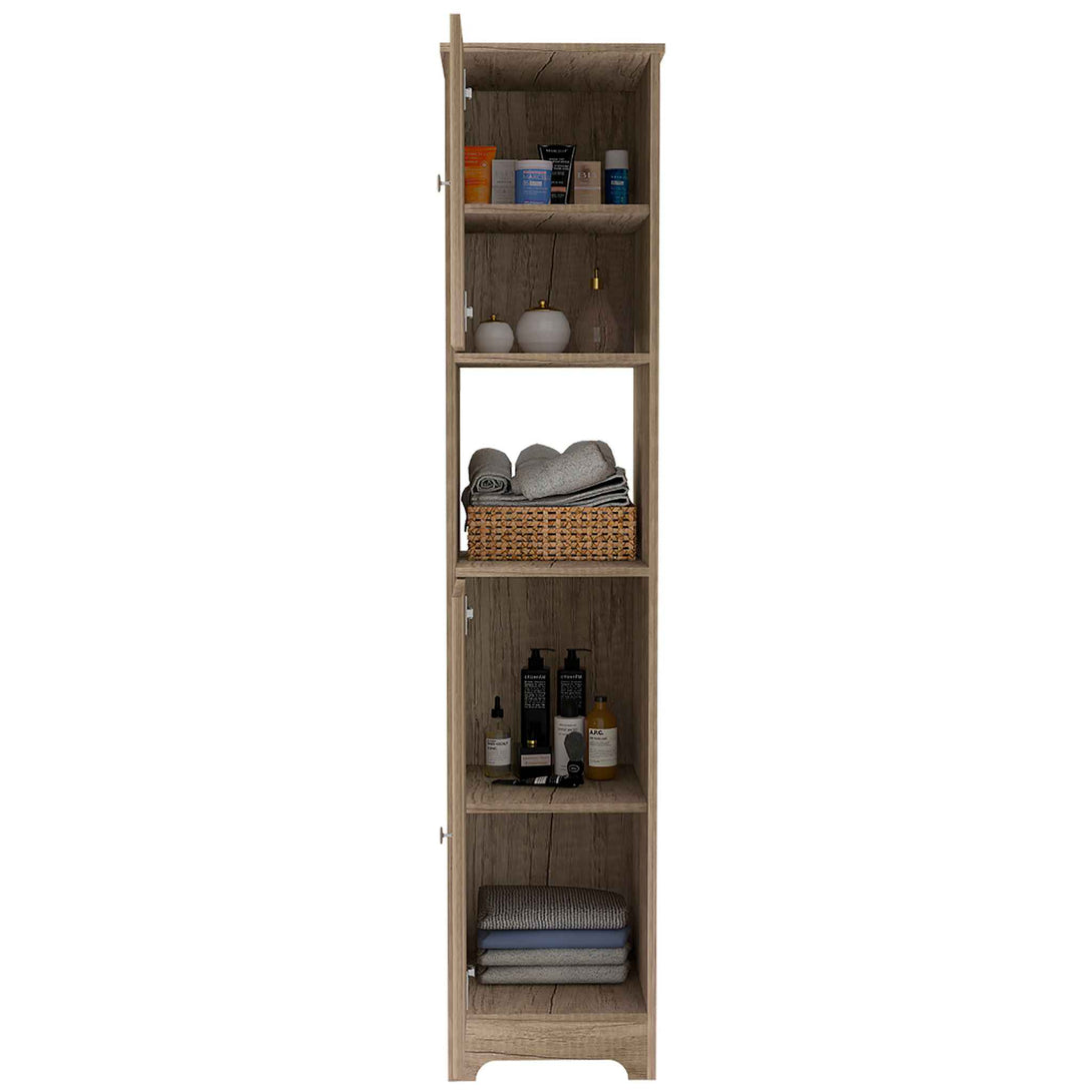 FM Light Oak Charlotte Linen Cabinet