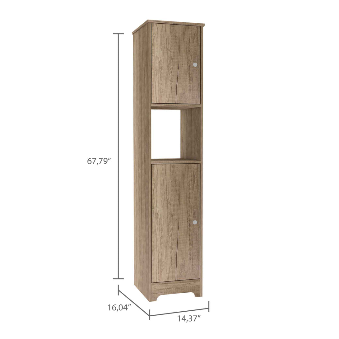 FM Light Oak Charlotte Linen Cabinet