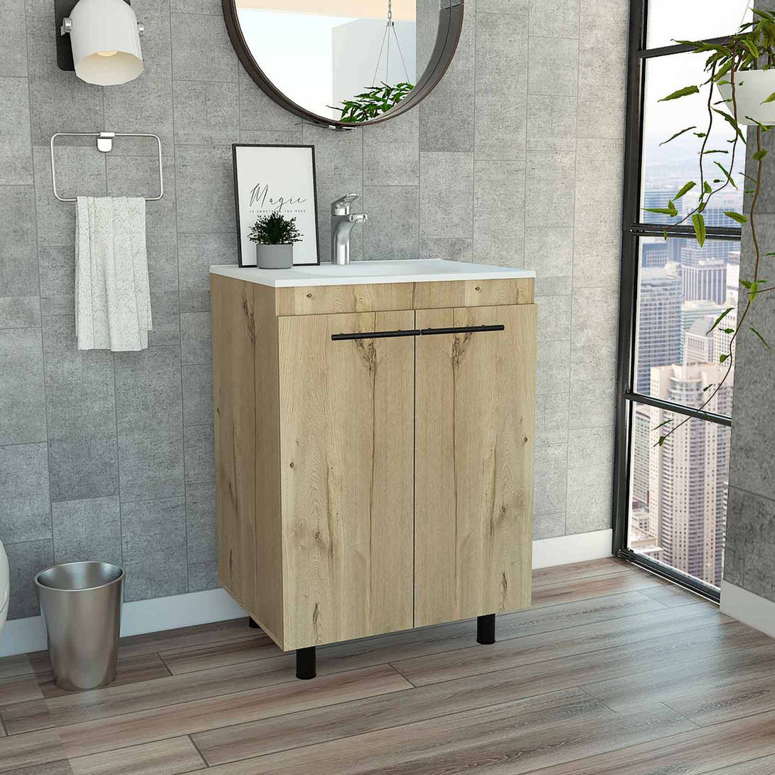 Light Oak Selma Vanity Cabinet FMac