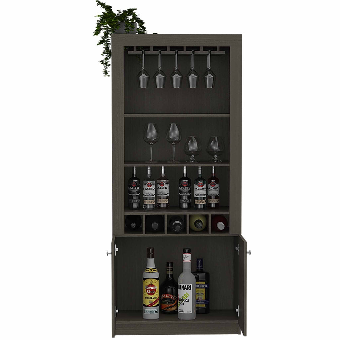 New York Bar Cabinet FM Gray Oak