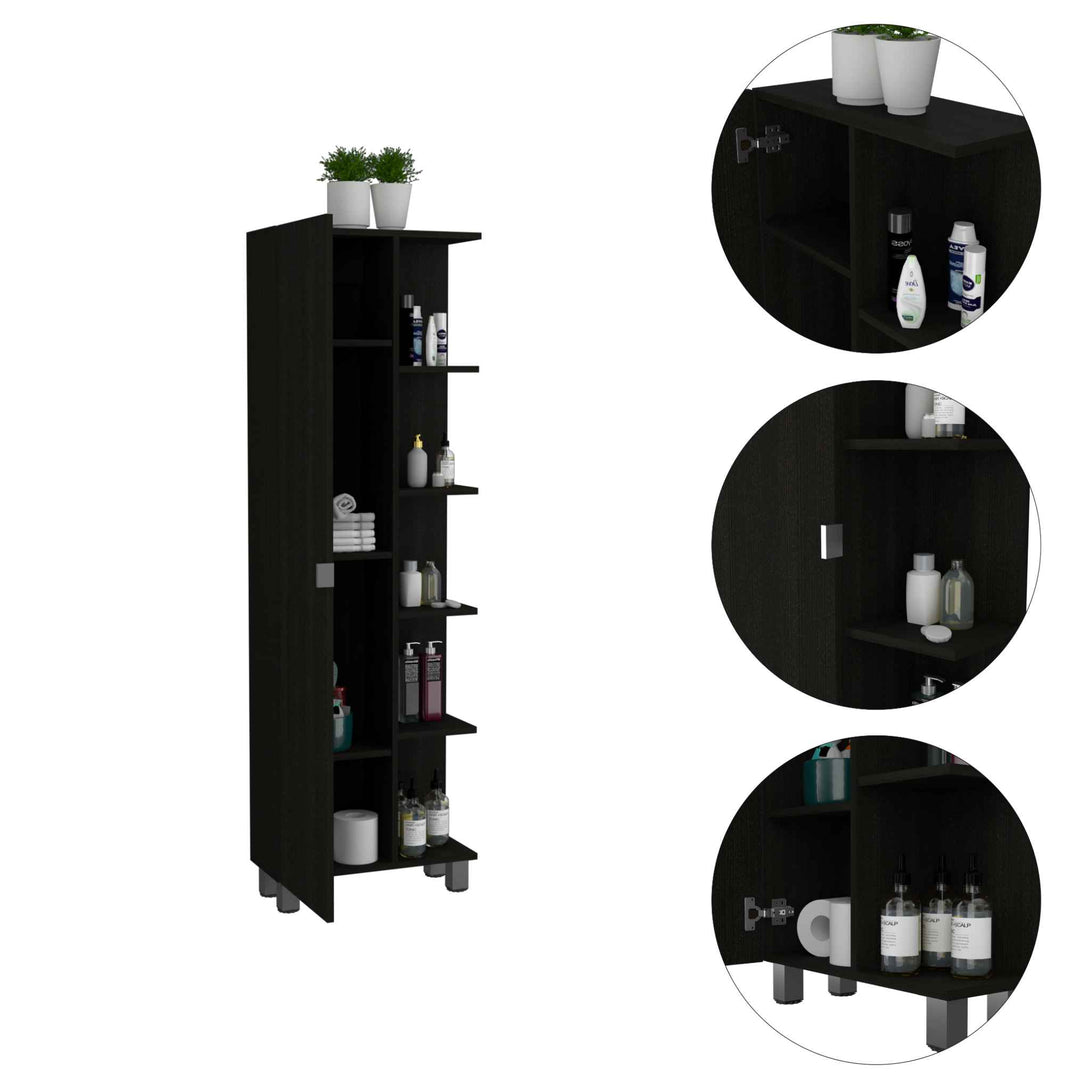 Corner Cabinet FM Black Wengue