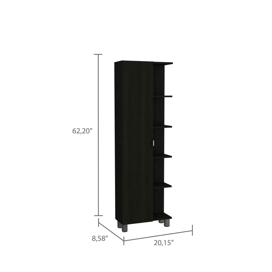 FM Black Wengue Corner Cabinet