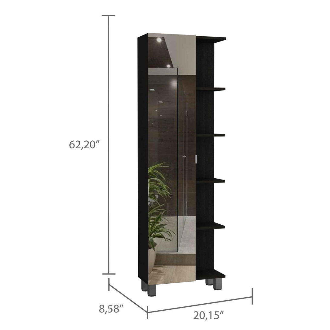 FM Black Wengue Linen Cabinet