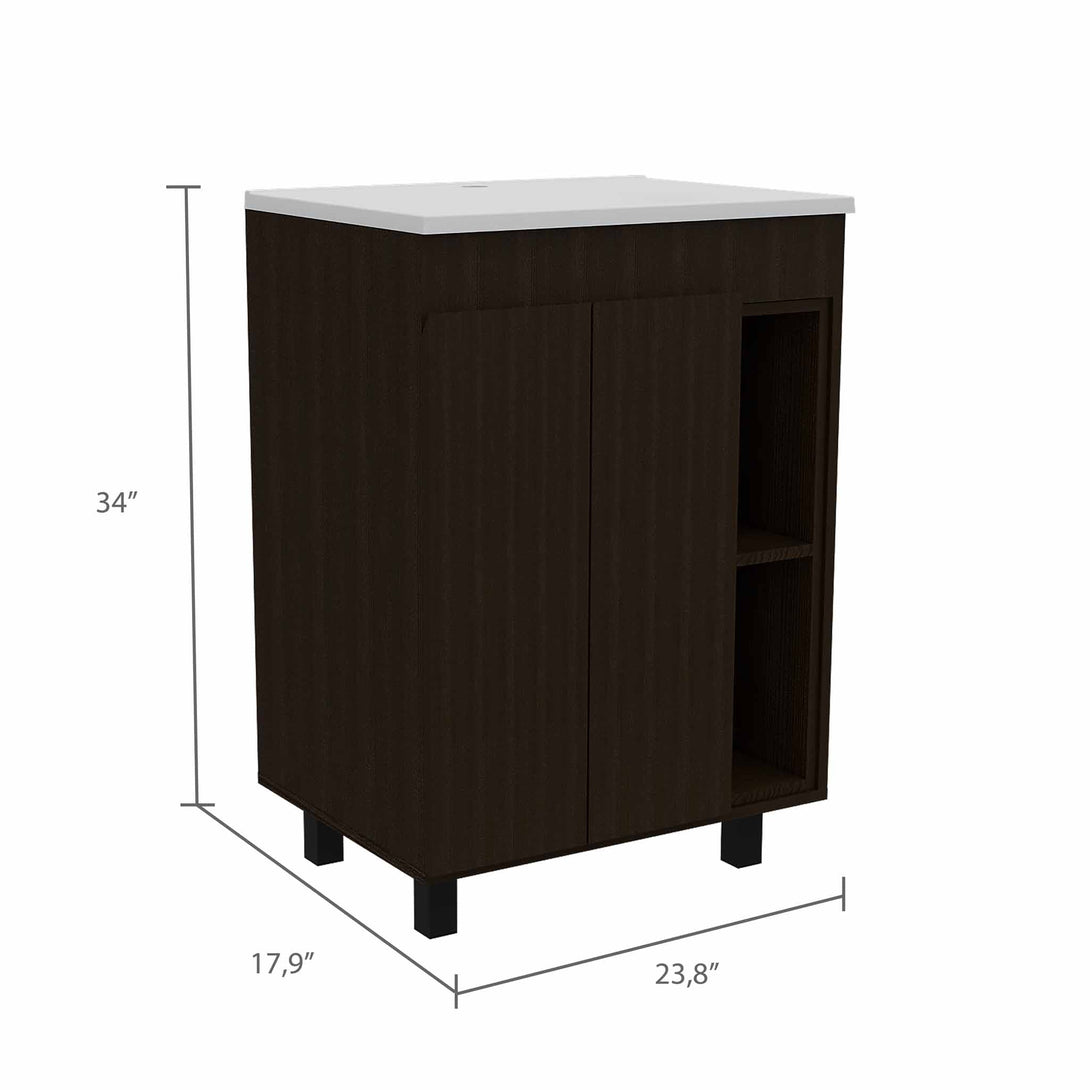 FM Black Palmer Vanity Cabinet