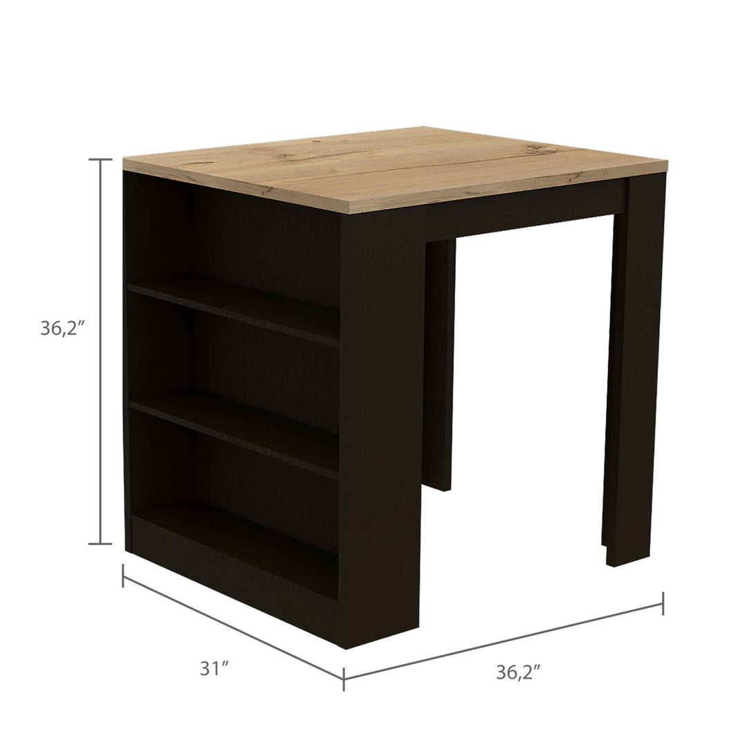 FM Black Alameda Kitchen Island