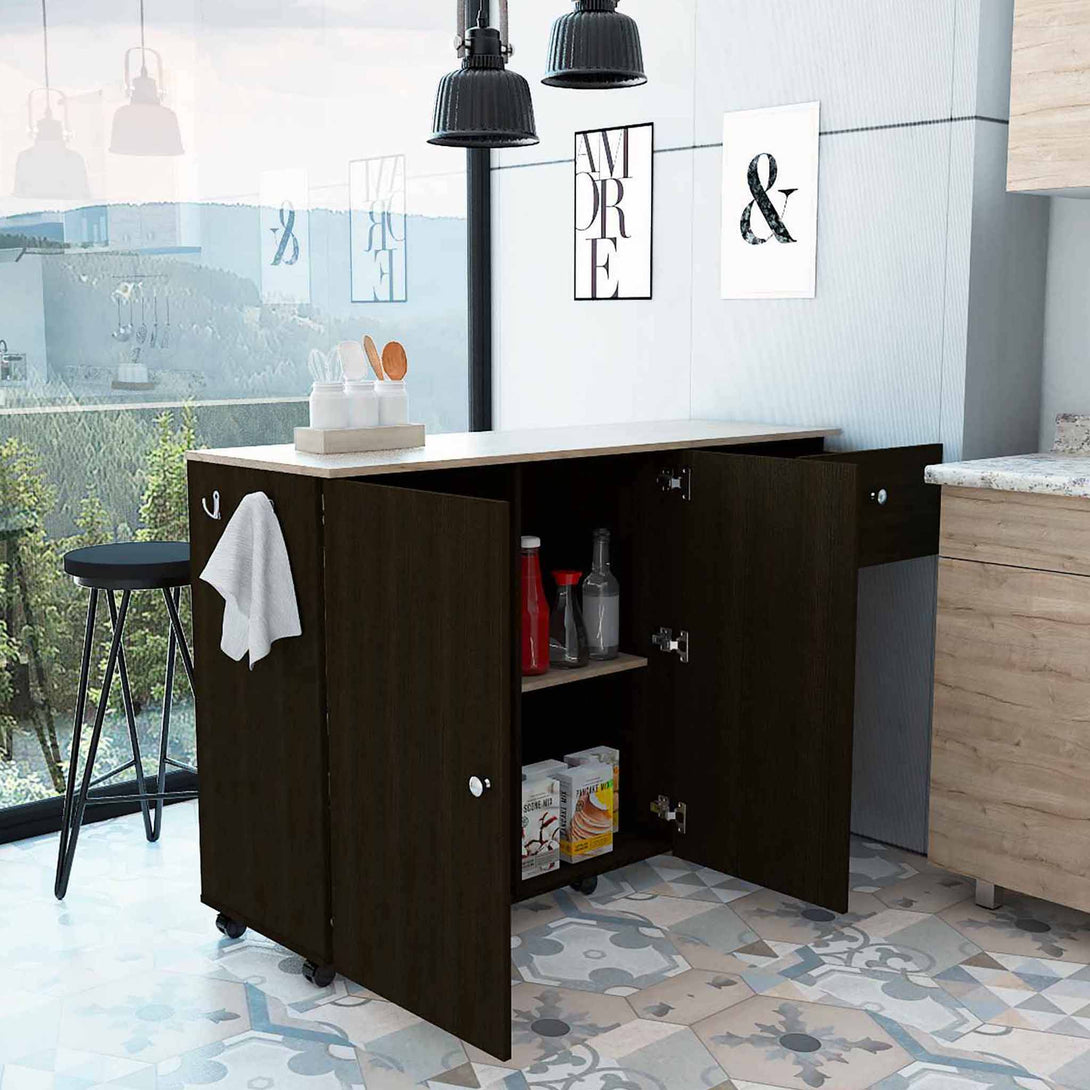 Black Wengue Chico Kitchen Island FM