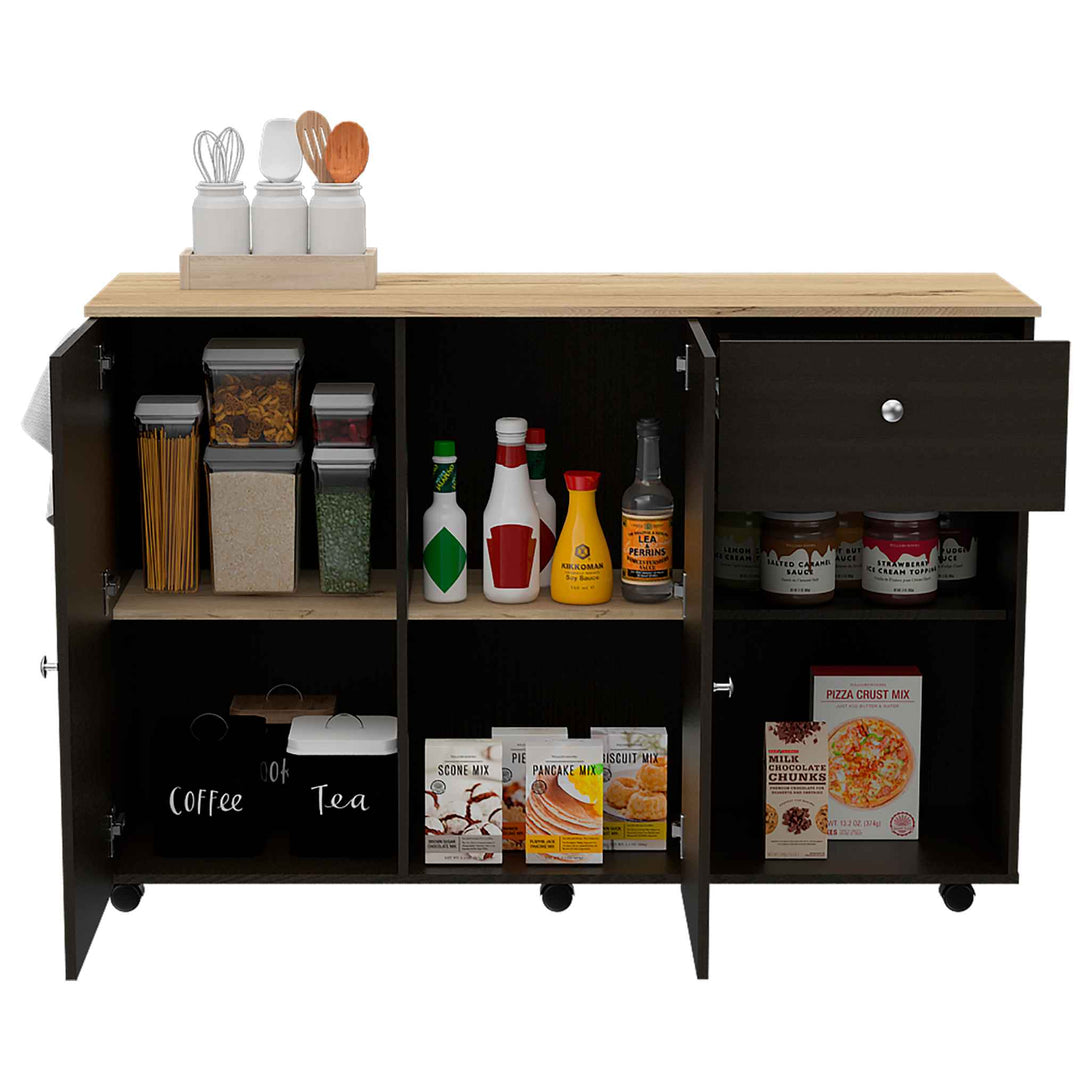 Black Wengue Chico Kitchen Island FM