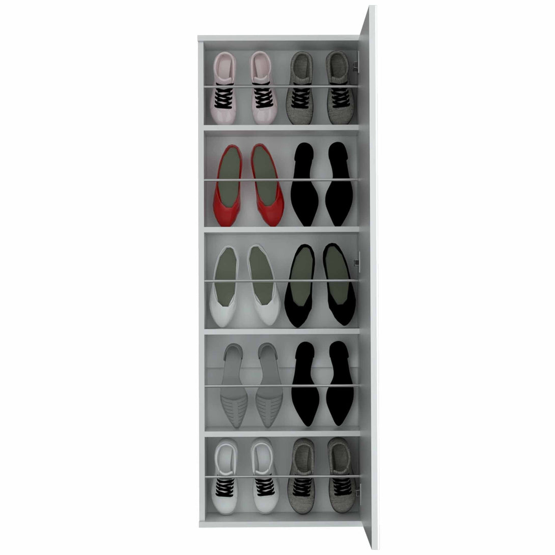 FM White Connecticut Shoe Rack