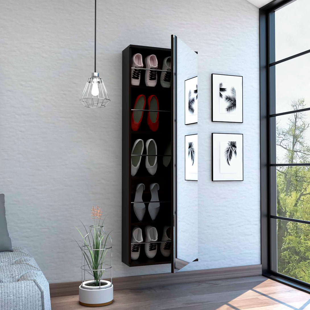 FM Black Wengue Connecticut Shoe Rack